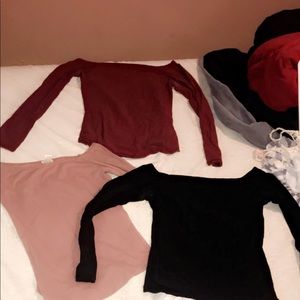 Off the shoulder shirts